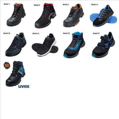 Uvex radne cipele razliciti modeli u vel.44 novo