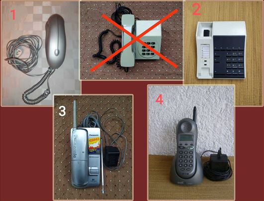 Lot 4 Fiksna Telefona - Ispravni i Neispravni