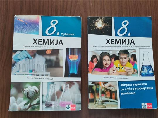 Hemija 8, udžbenik i zbirka - Klett