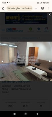 Garsonjera Altina