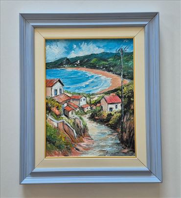 Ulje na platnu - Zaliv, prelepa slika!