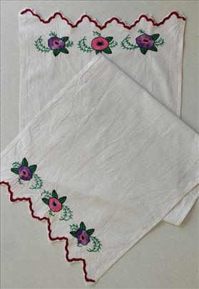 Etno vezeni peškir ručni rad 125x41 cm