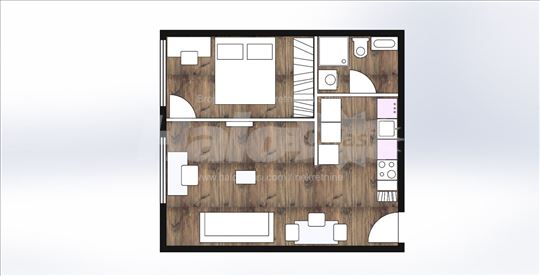 Novogradnja , Donja Vrezina ,jednoiposoban 44.62m2