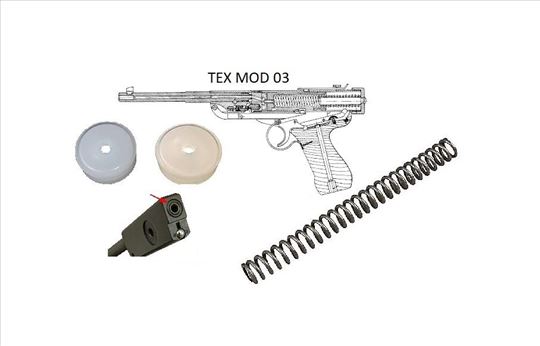 Opruga, dihtung klipa, cevi za TEX 03