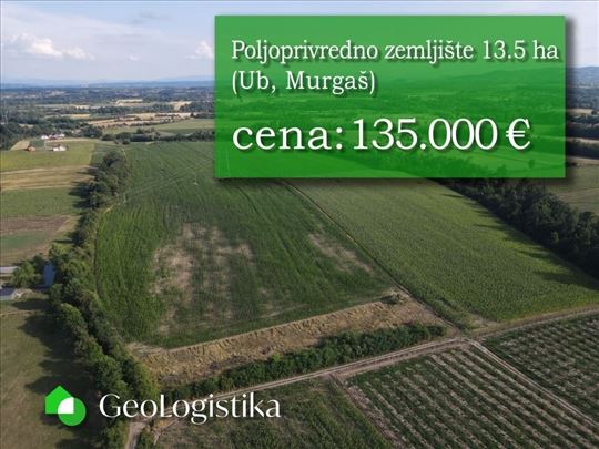 Poljoprivredno zemljište 13.5 ha