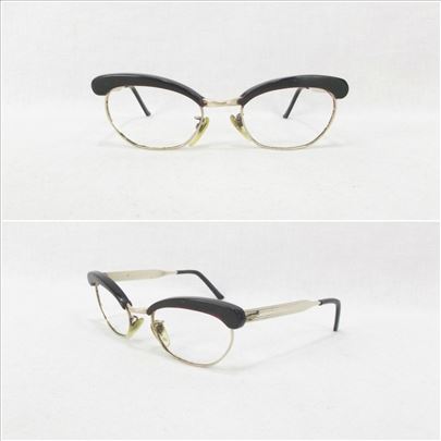 Vintage Browline ram sa pozlatom