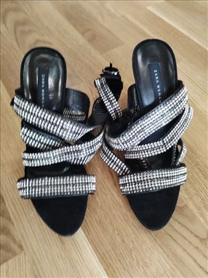 Zara sandale, cirkoni, br. 37