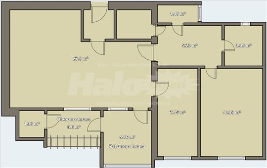 Liman 2, Stan 6/7, 68m², garaža 18m²