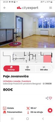 Izdavanje stan-poslovni prostor-kombinovano
