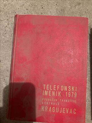 Telefonski imenik Kragujevac iz 1979.god