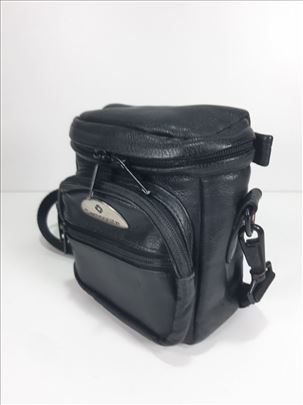 Samsonite  prirodna koza foto torba