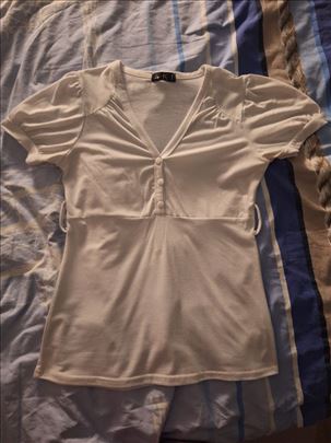 Bela T-Shirt - V izrez