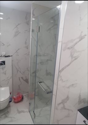 Dve tus kabine 57-117cm/225cm, KALJENO staklo 