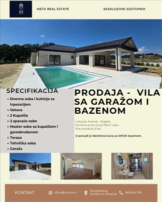 Kuća sa bazenom i garažom na Kosmaju