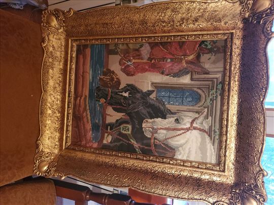 Vilerov goblen konji na pojilu