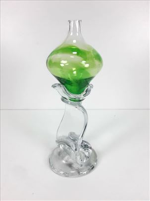 Vintage 80e 'Kreativ' Art glass uljana lampa