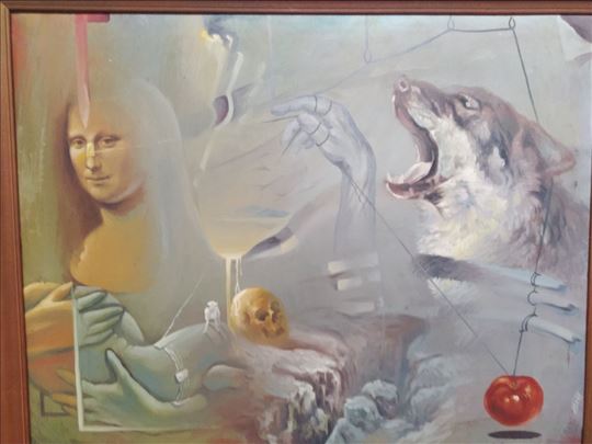 Apstraktna umetnost, ulje na platnu