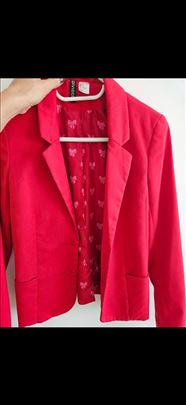 H&M crveni sako 36