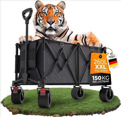 Velika XXL kolica sa debelim gumama - do 150kg