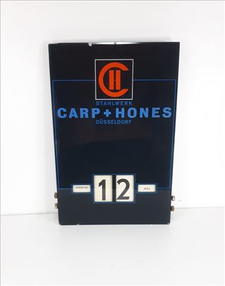 Vintage zidni večiti stakleni kalendar