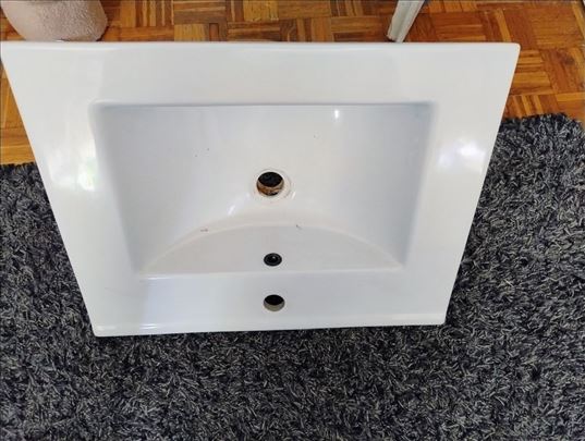 Lavabo za kupatilo, 61cm x 47cm, četvrtast