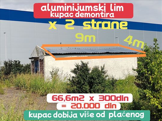 Krovni lim i grede polovno