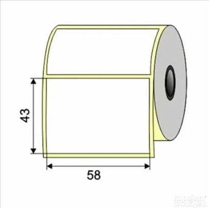 Termo etikete 58x43 1000/1 thermo eco