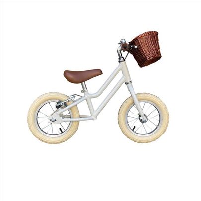 Decji Balans Bicikl Bez Pedala Sa Korpom - Krem