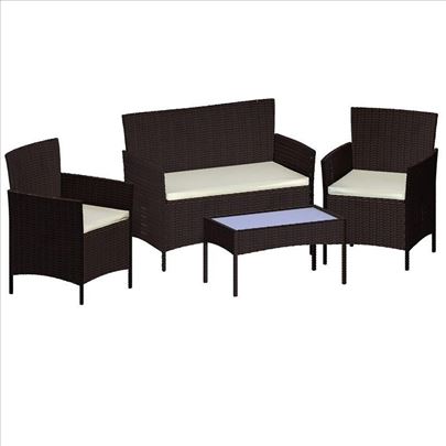 Garden Vida Kendal Bastenski Set Sofa 4 Kom Ratan
