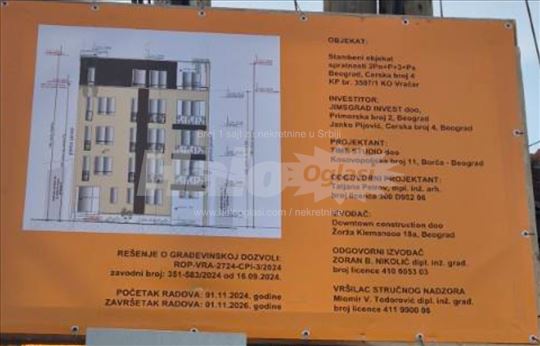 Novogradnja Cerska 4 - Čuburski park 2 stana 61m²
