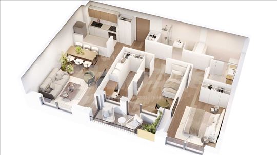 Oslobođen od PDV-a Stan od 76.66 m2 u Izgradnji 