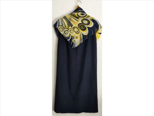 Duga plava suknja od prirodnih materija + poklon 