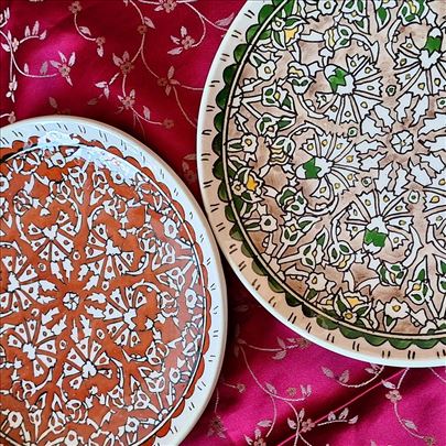 Dekorativni zidni tanjiri Porcelan, Maroko, 2kom