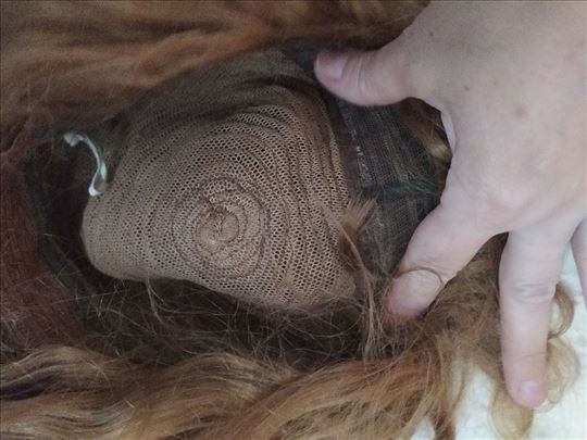 perika prirodna kosa,polukovrdžava 