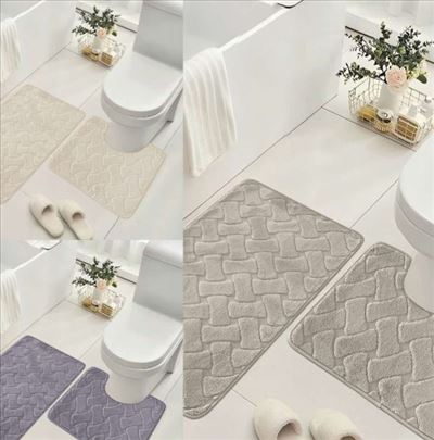 Set tepih prostirke za kupatilo novo dvodelni