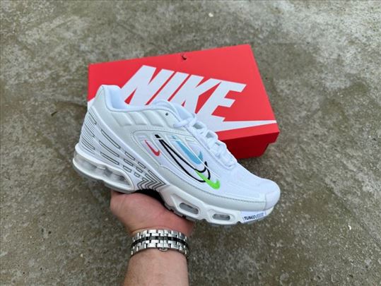 Nike Air Max TN3 Multi Swoosh White; Nove bele TN 