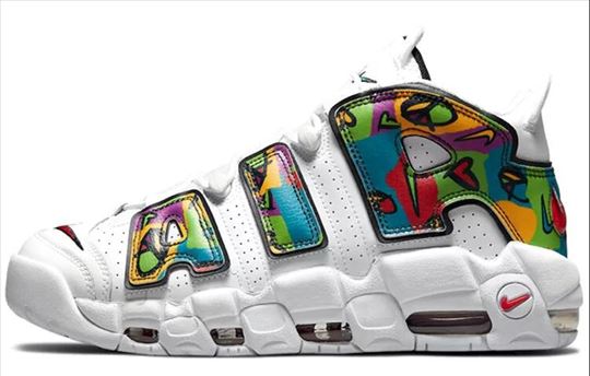Nike Air More UpTempo Peace Love Swoosh; Novo!