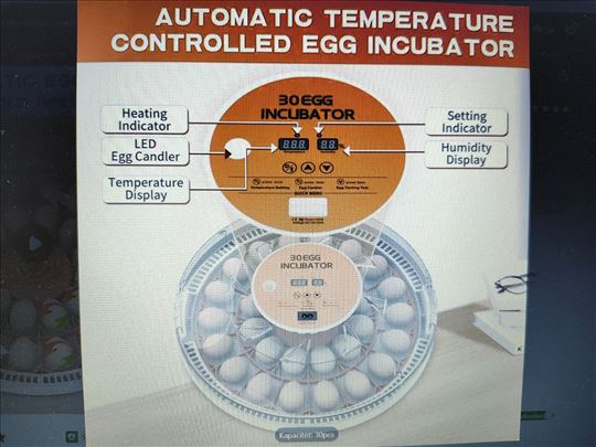 Automacki inkubatori 64.52,36,30,16.12.7.5 kokošij