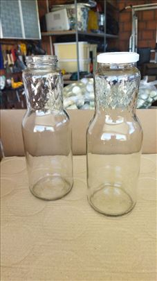 Nove staklene flaše sa zatvaračem široko grlo