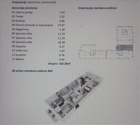 Stan u luksuznoj novogradnji na Banovom brdu