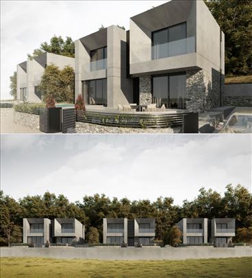 VILE NA AVALI – 165 m² + 3 ara placa, bazen 