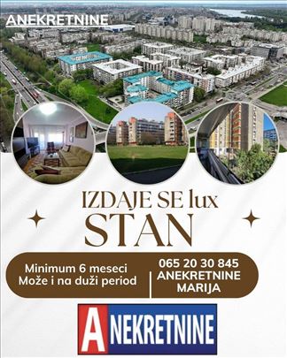 Izdavanje Trosoban stan BLOK 29 - ukupno 90 kvm