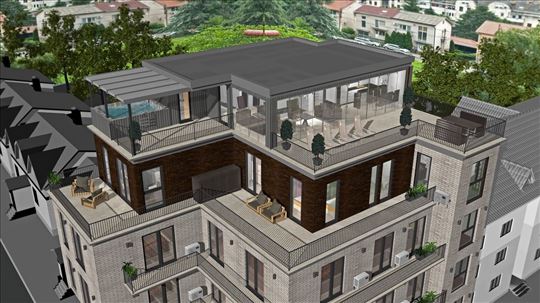 Luksuzni penthouse sa privatnom krovnom terasom