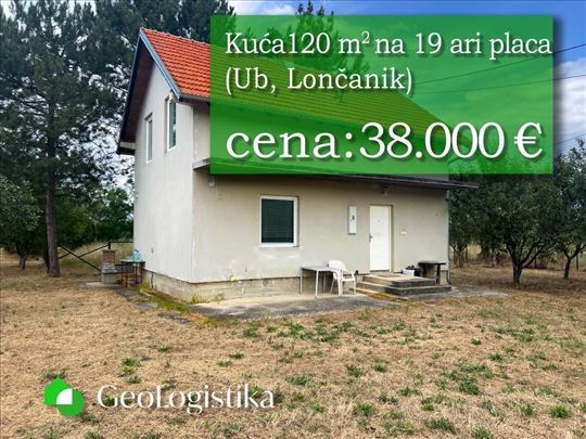 Kuća 120 m2 na 19 ari placa 
