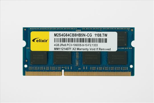 Laptop RAM memorija – ukupno 12GB (3x4GB DDR3, 133