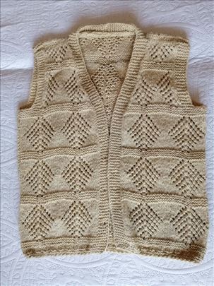 Ručno rađen prsluk od vune