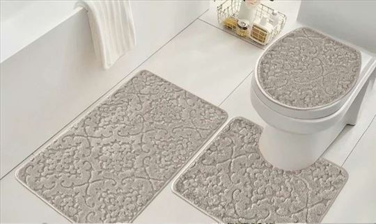 Set tepih prostirke za kupatilo novo trodelni set