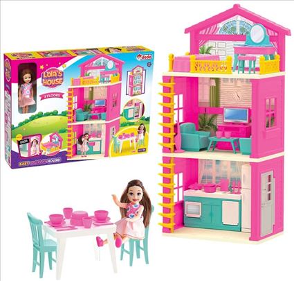 Kucica na tri sprata sa lutkom Lola