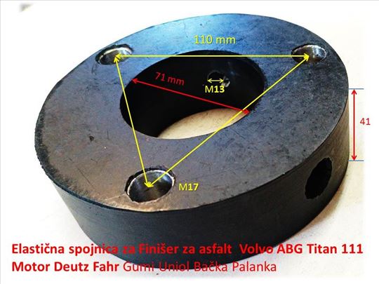 Spojnica Finišer za asfalt  Volvo ABG Titan 111 