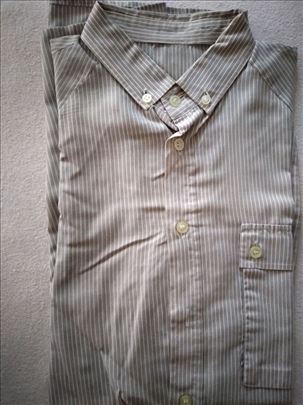 Kosulja  vel.oko 41 braon pruge,poliester/pamuk,oc